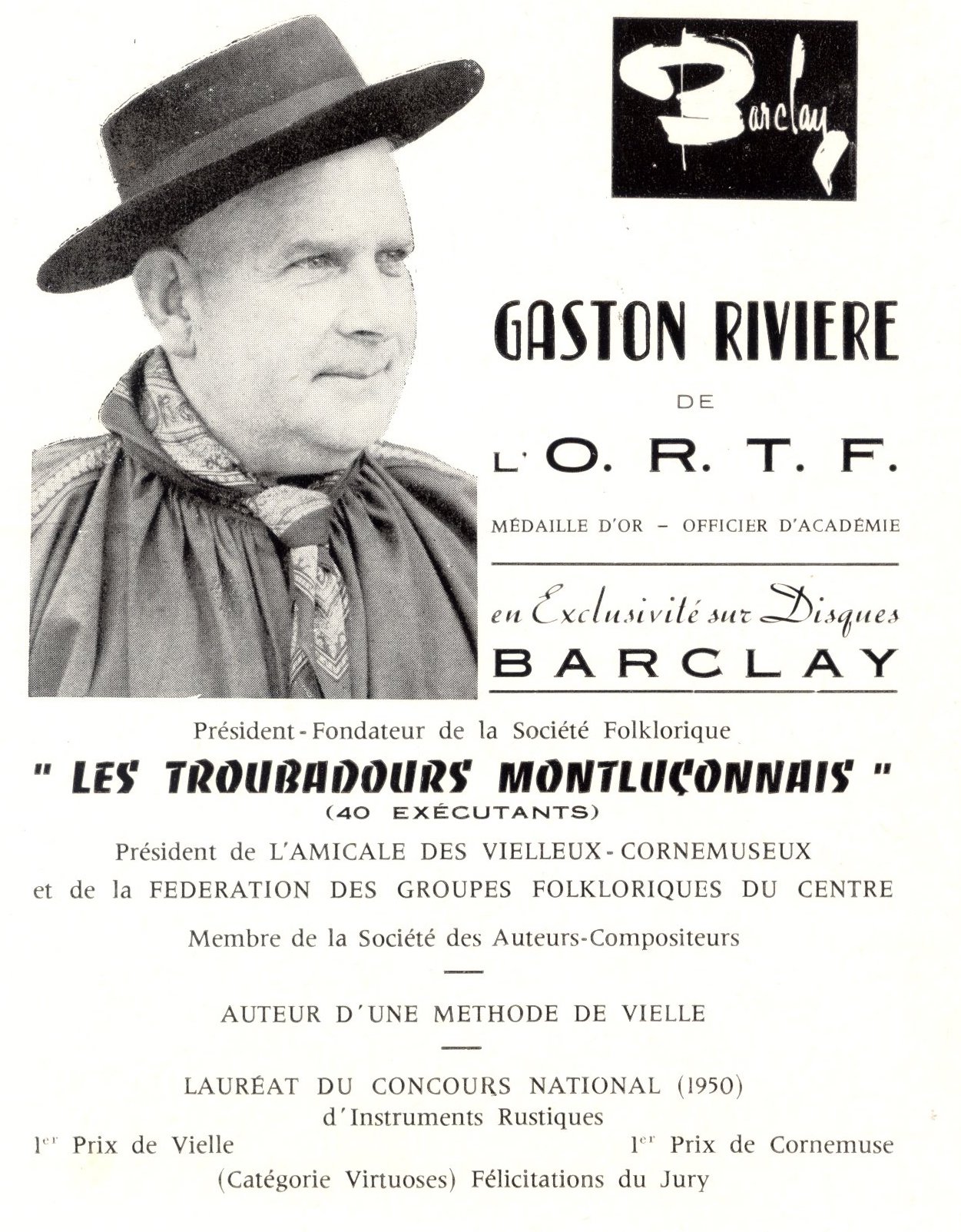 Prospectus publicitaire G Rivière